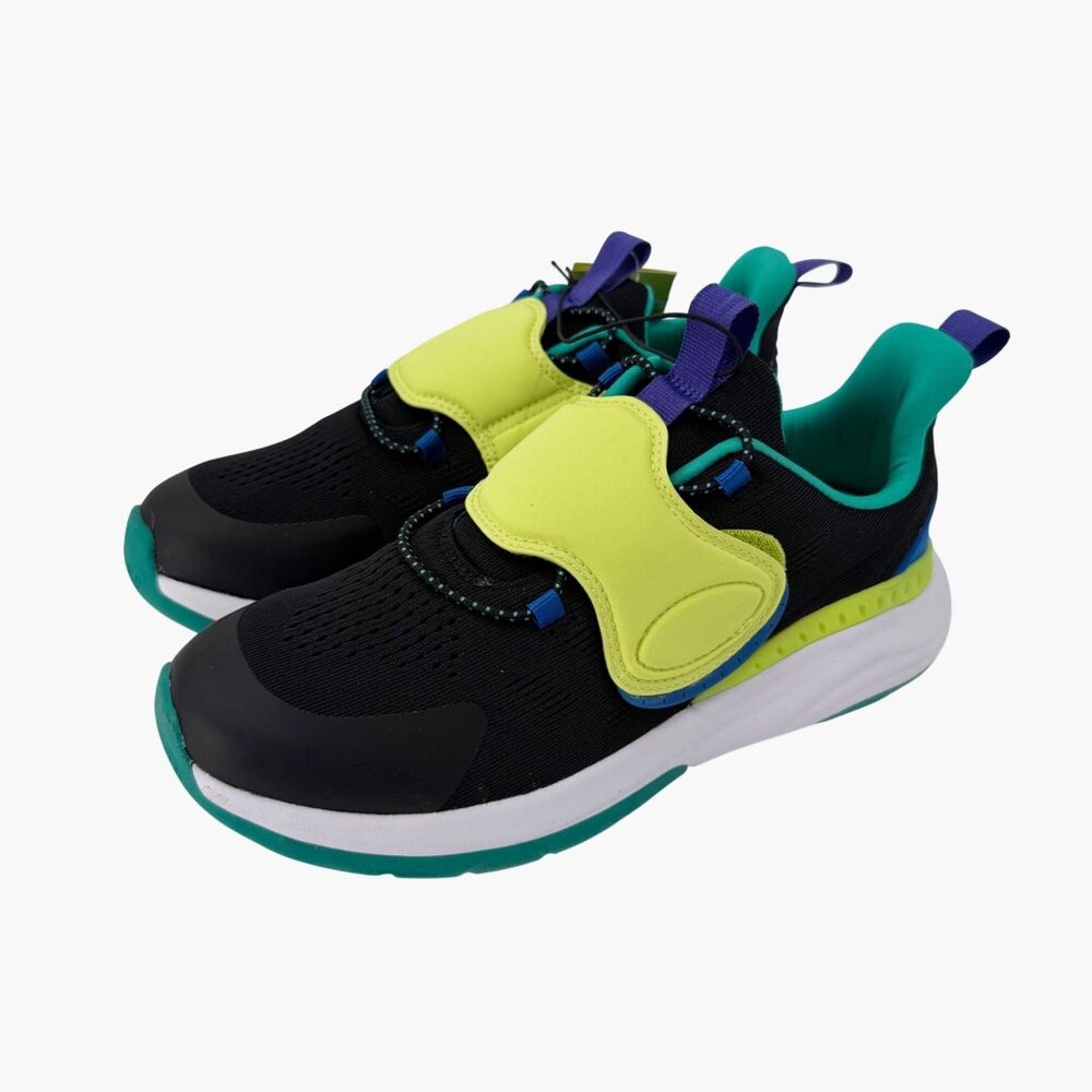 NEW All In Motion Kids' Fallon Performance Sneakers - Black/Green - Size 5